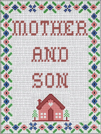 Mother And Son embroidary image